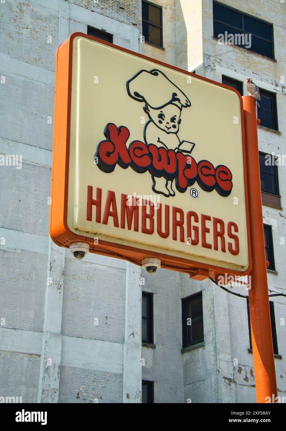 Kewpee hamburgers est la deuxième plus ancienne chaîne de restaurants fast-food à hamburger, fondée en 1923 Banque D'Images