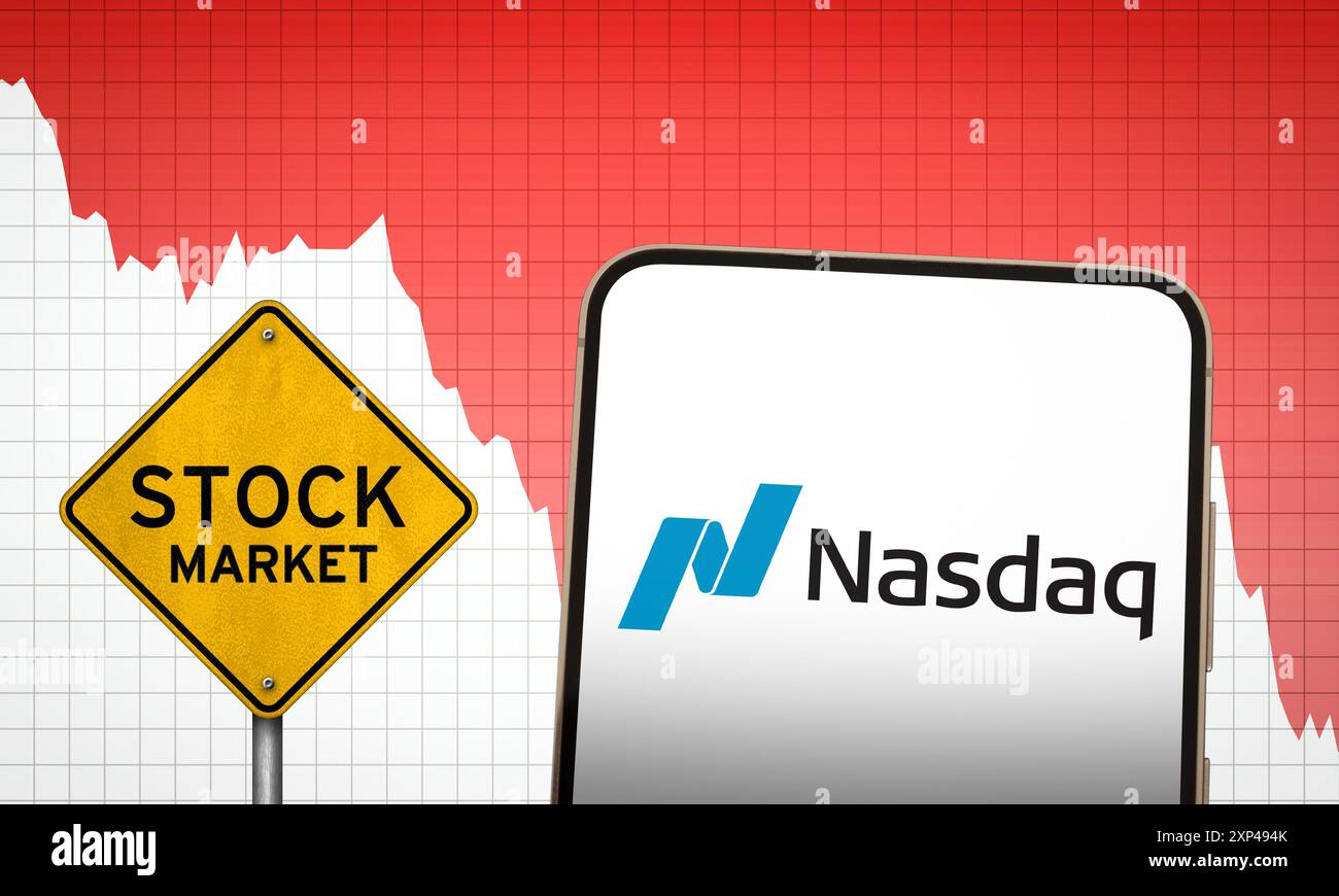 Nadaq Bourse Banque D'Images