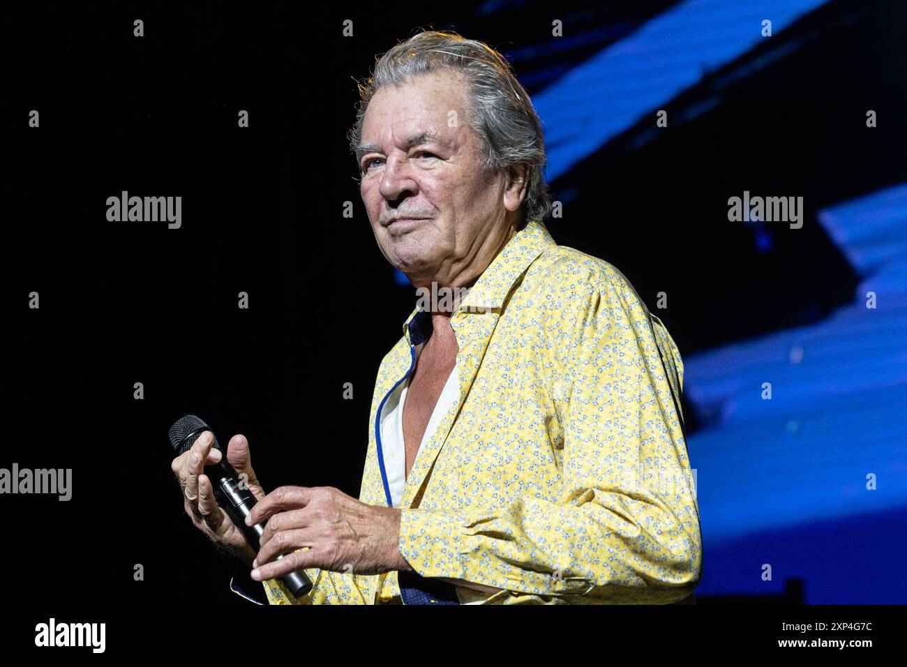 Ian Gillan de Deep Purple en concert en Norvège le 2 août 2024 Banque D'Images