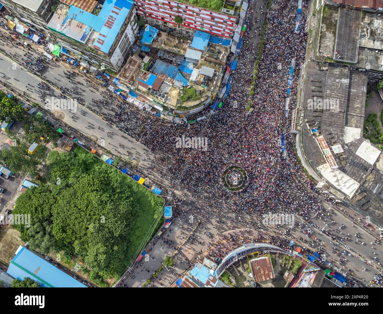 Mouvement de réforme des quotas au Bangladesh. Le mouvement de réforme des quotas du Bangladesh de 2024 est une manifestation antigouvernementale en cours au Bangladesh Banque D'Images