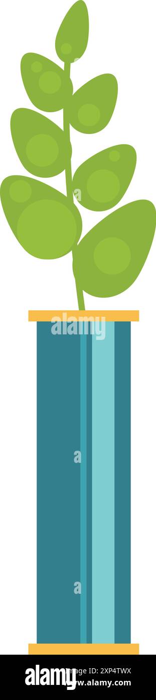 Plante verte de rue. Icône de couleur de décoration de ville Illustration de Vecteur