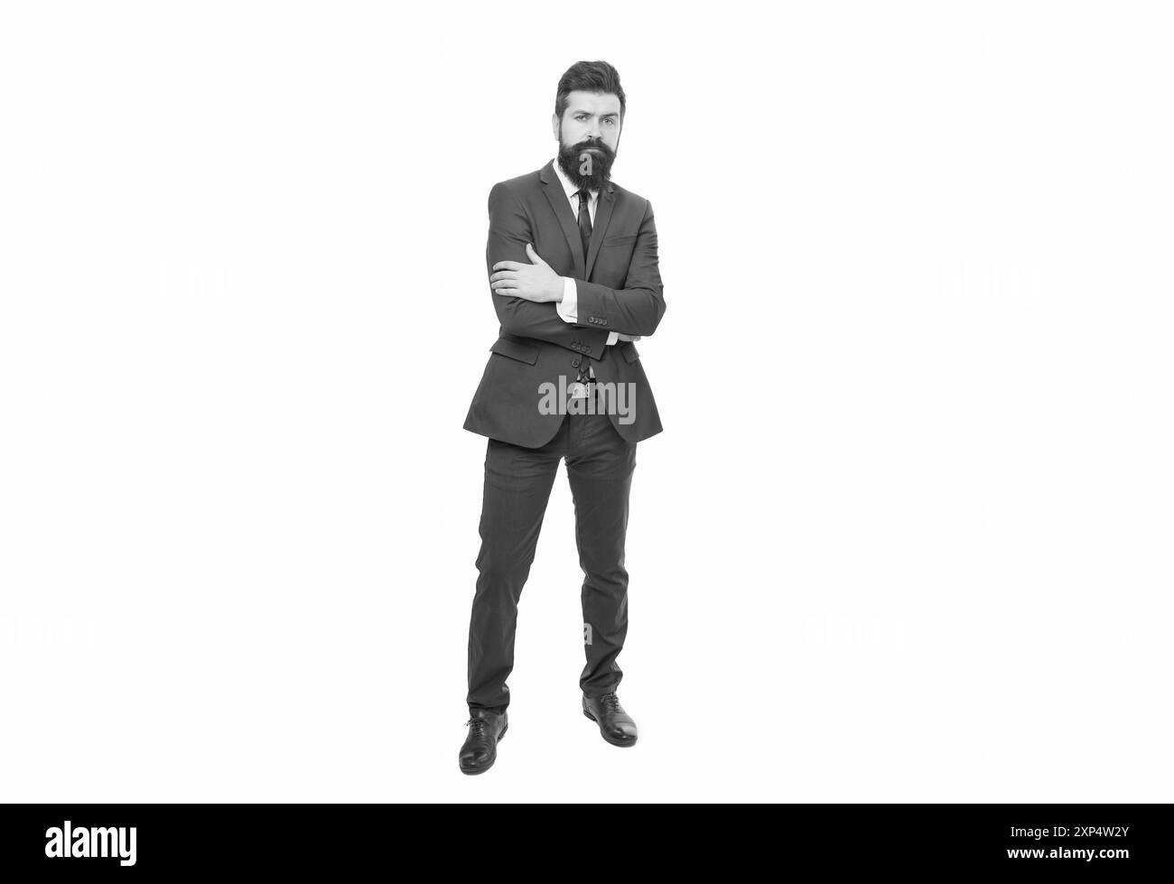 Habillez-vous en toute confiance. Homme d'affaires en tenue habillée. Homme barbu avec un look formel. Mode et style formels. Code vestimentaire et tenues de cérémonie. Tenue de travail formelle f Banque D'Images