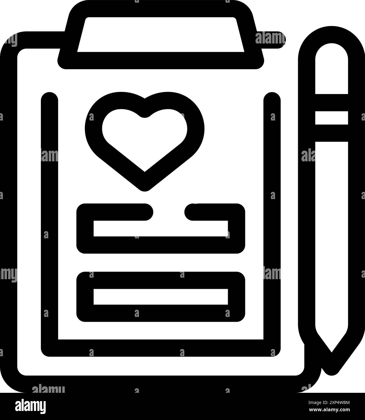 Rapport médical avec signe cardiaque représentant l'état de santé du patient analysé par un médecin Illustration de Vecteur