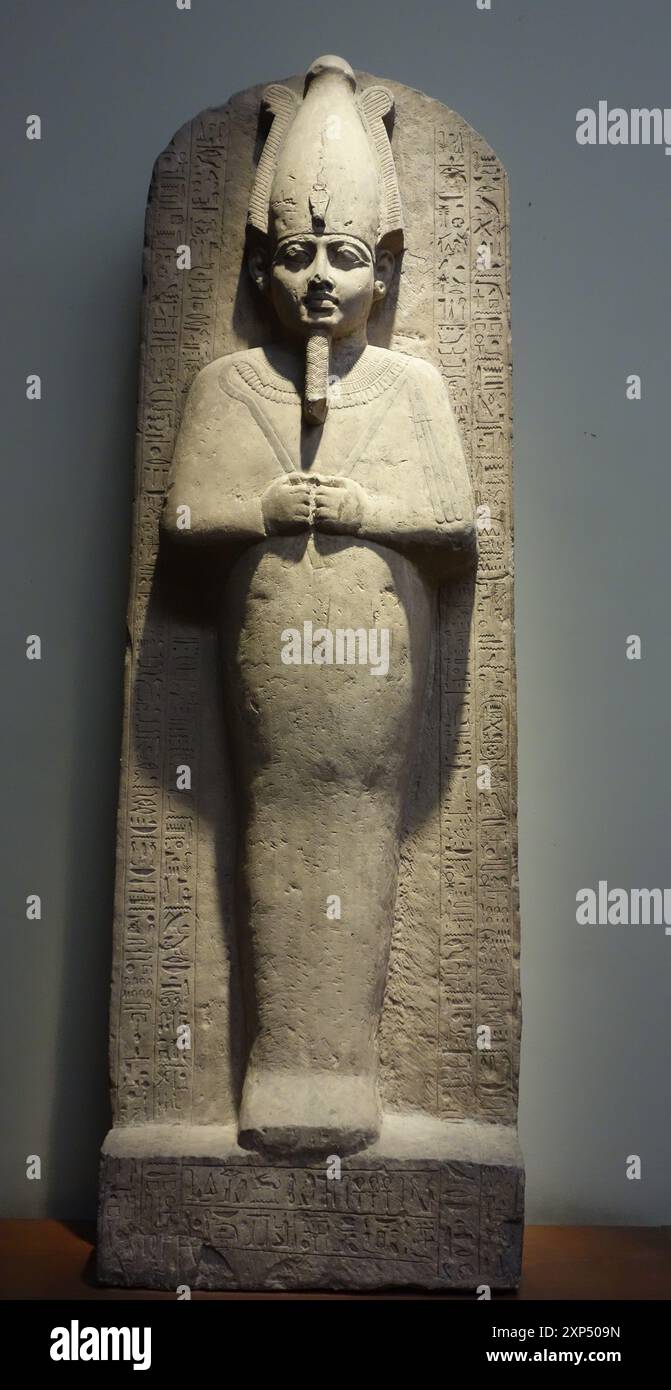 Statue d'Osiris, Dieu mort. Musée El Cairo, Banque D'Images