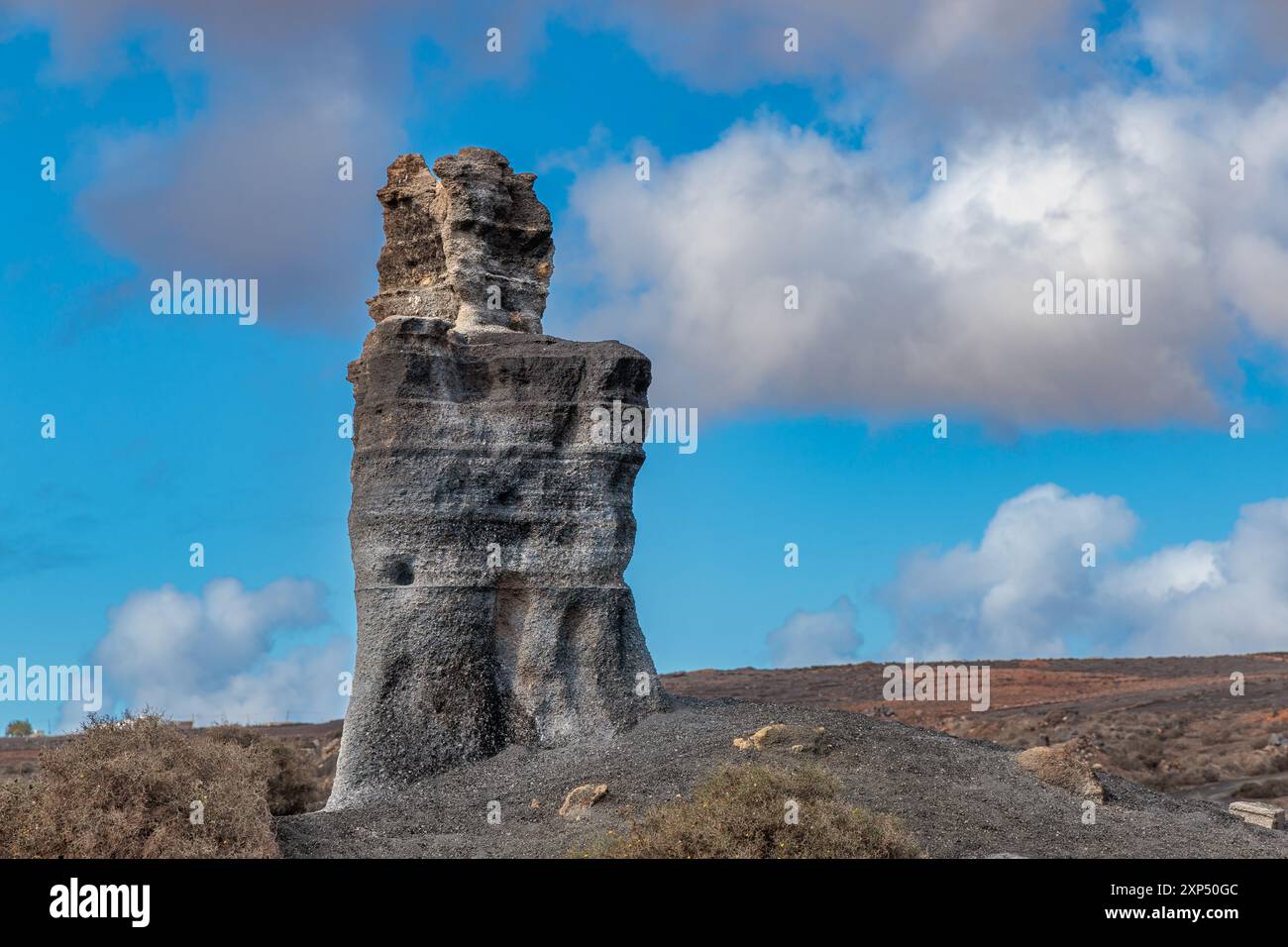 Ville stratifiée attraction naturelle sur l'île de Lanzarote, îles Canaries, Espagne Banque D'Images