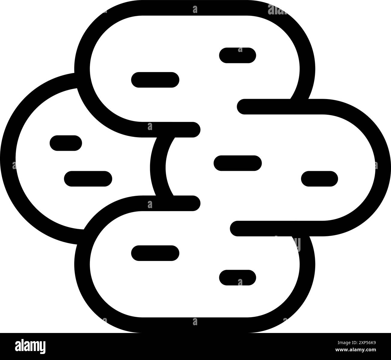 Icône simple en noir et blanc représentant le langage de programmation python, souvent utilisé dans le développement de logiciels Illustration de Vecteur