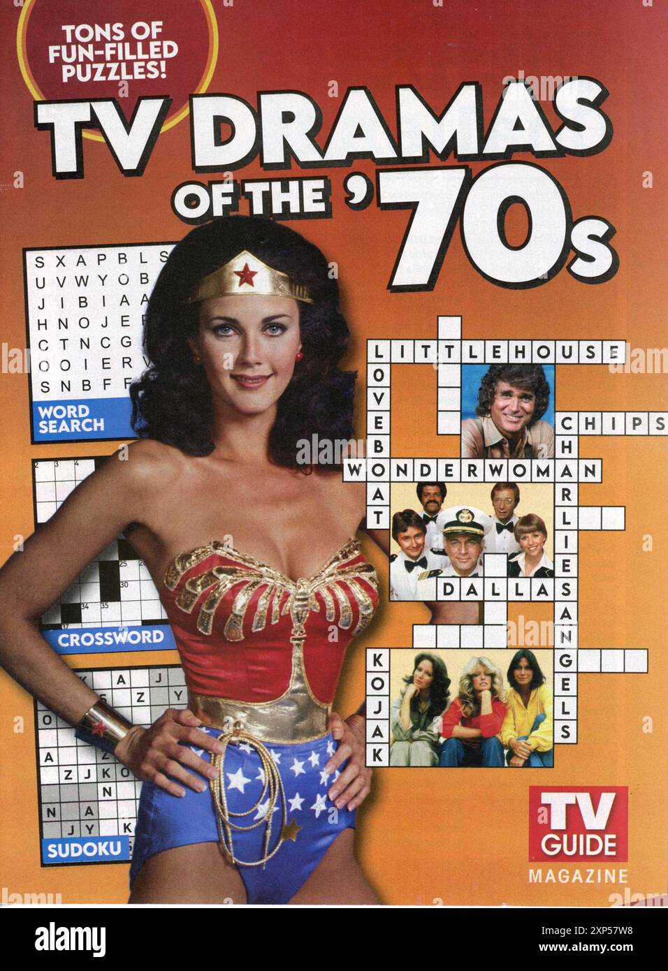 Numéro spécial des séries télévisées des années 70 de TV Guide, 2024, USA Banque D'Images