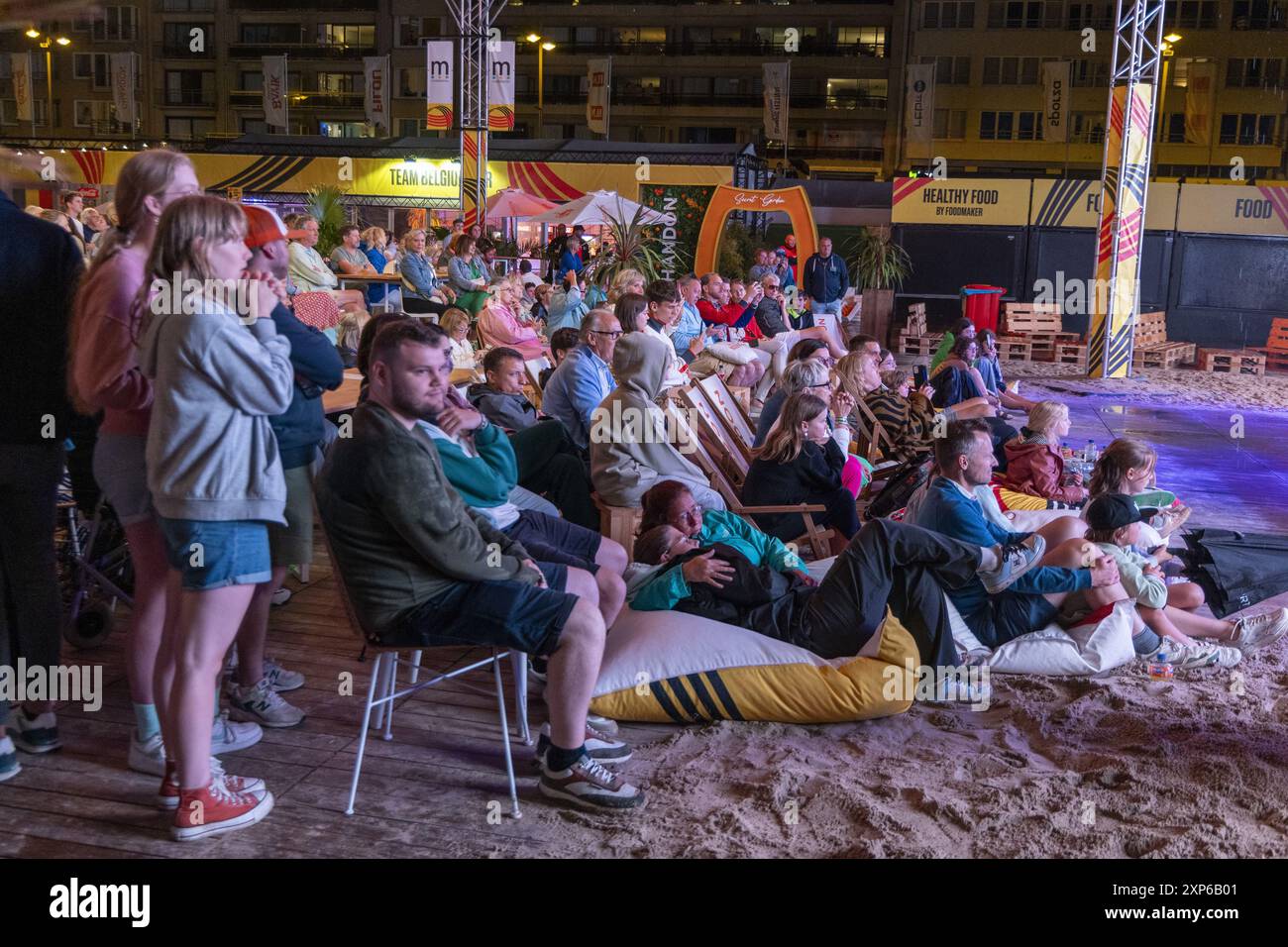 Middelkerke, Belgique. 03 août 2024. Le Festival Olympique, le samedi 03 août 2024 à Middelkerke. Les Jeux de la XXXIIIe Olympiade se déroulent à Paris du 26 juillet au 11 août. La délégation belge compte 165 athlètes dans 21 sports. BELGA PHOTO NICOLAS MAETERLINCK crédit : Belga News Agency/Alamy Live News Banque D'Images