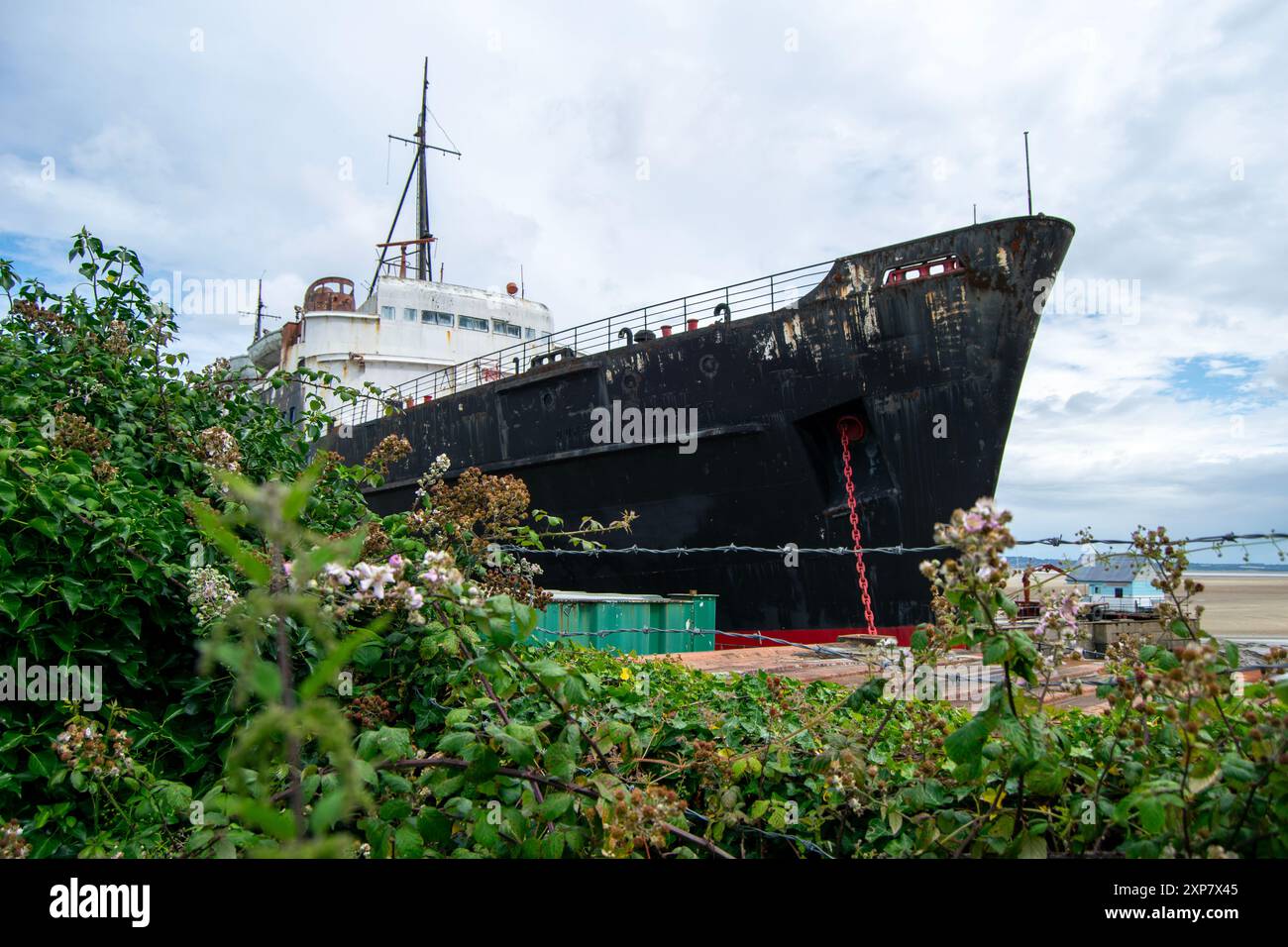 Navire abandonné par le duc de Lancaster Banque D'Images