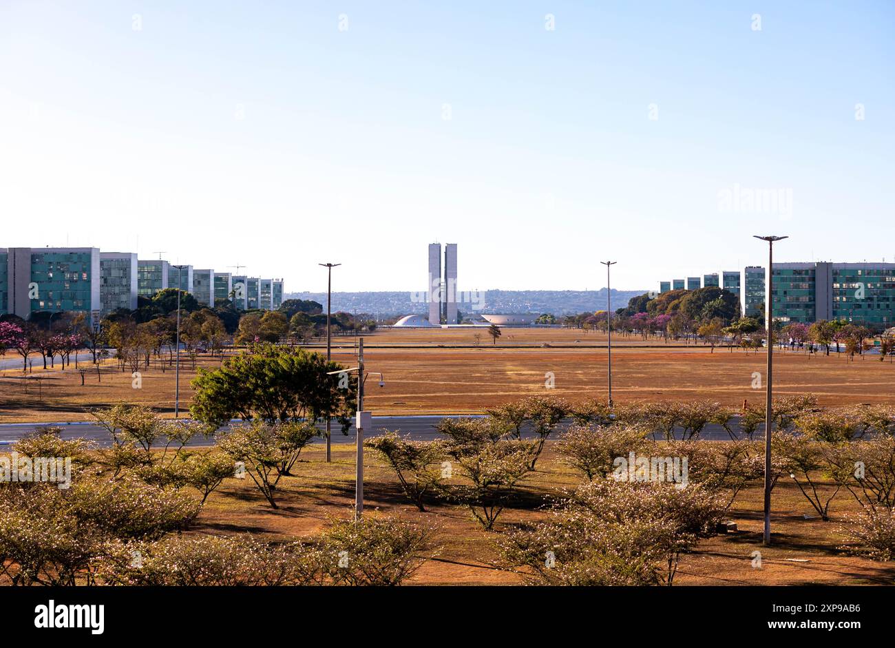 Esplanade de la cathédrale métropolitaine des ministères, place des trois pouvoirs Banque D'Images