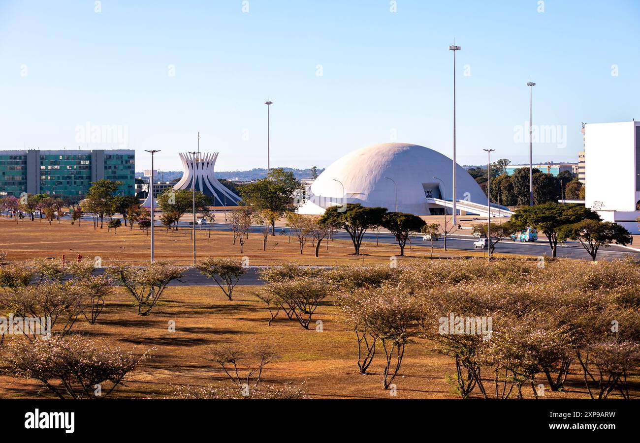 Esplanade de la cathédrale métropolitaine des ministères, place des trois pouvoirs Banque D'Images