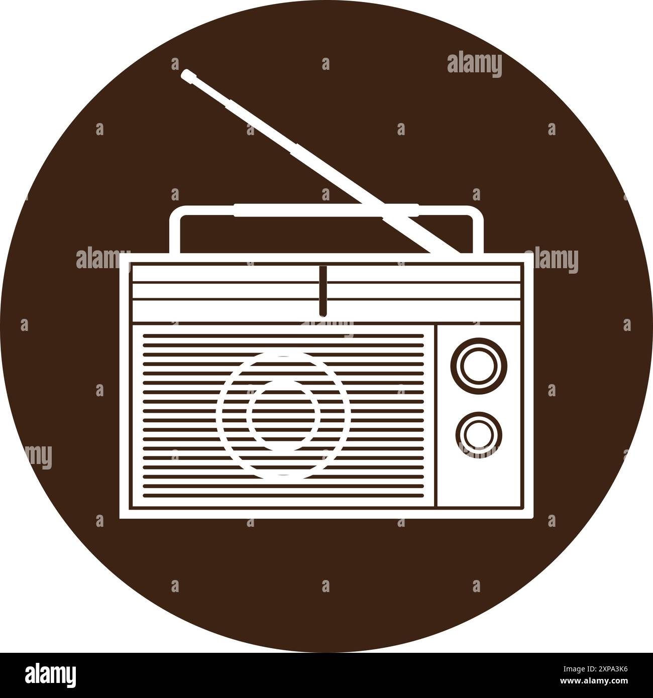 vieille icône de radio illustration vectorielle conception simple Illustration de Vecteur