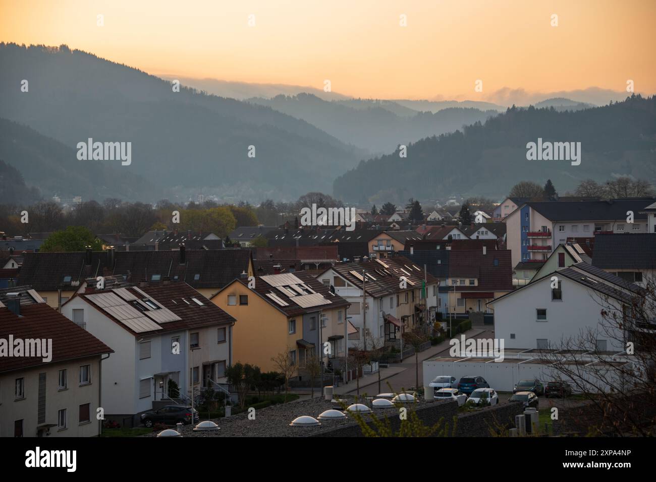 Oberkirch historique, ville de Bade-Württemberg, Allemagne Banque D'Images