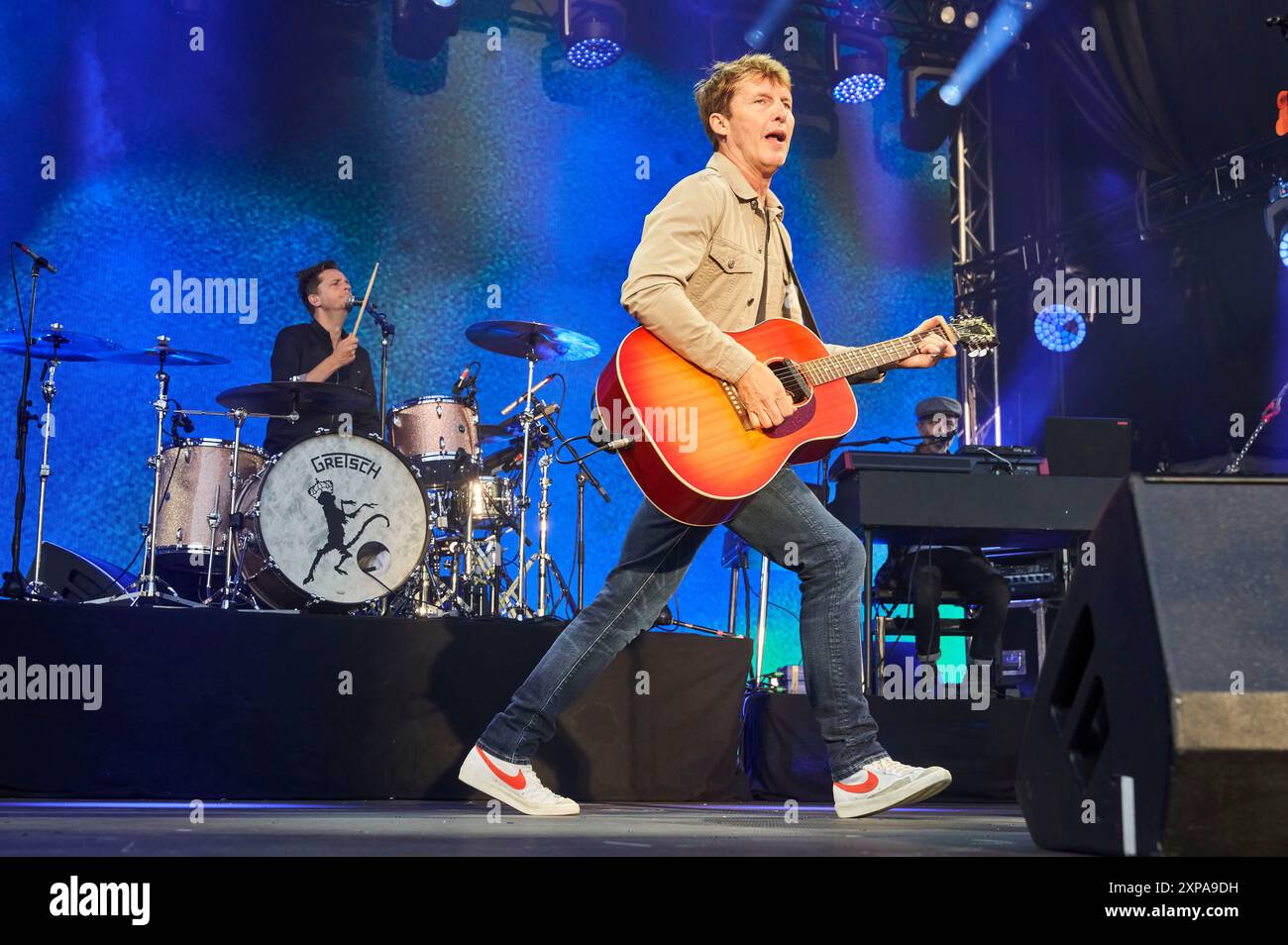 James Blunt live beim Sommerfestival 2024 unter dem motto 'Beats, Bands und Beach' in der Autostadt. Wolfsburg, 04.08.2024 Banque D'Images