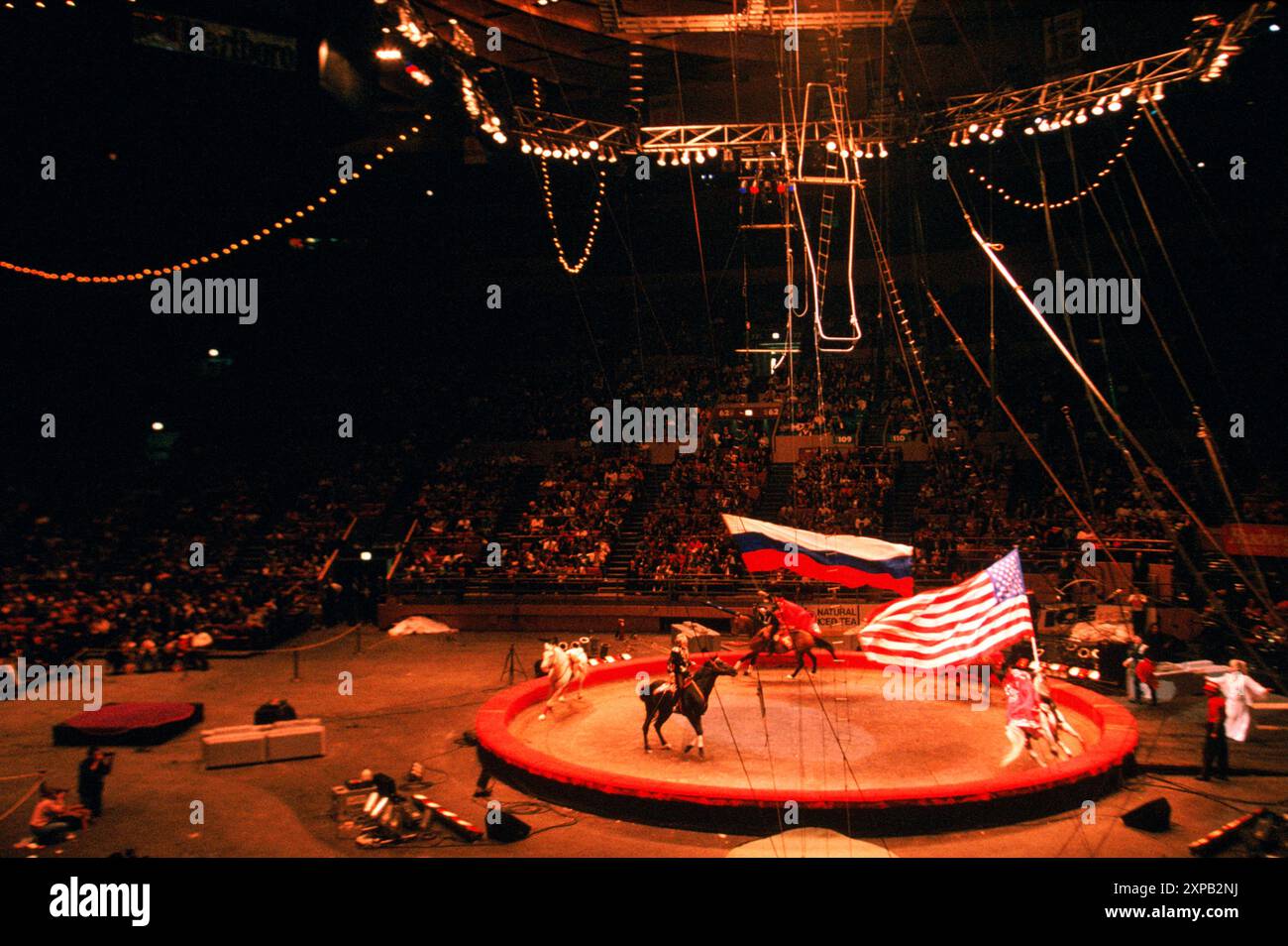 Représentation d'animaux de cirque de Moscou Banque D'Images