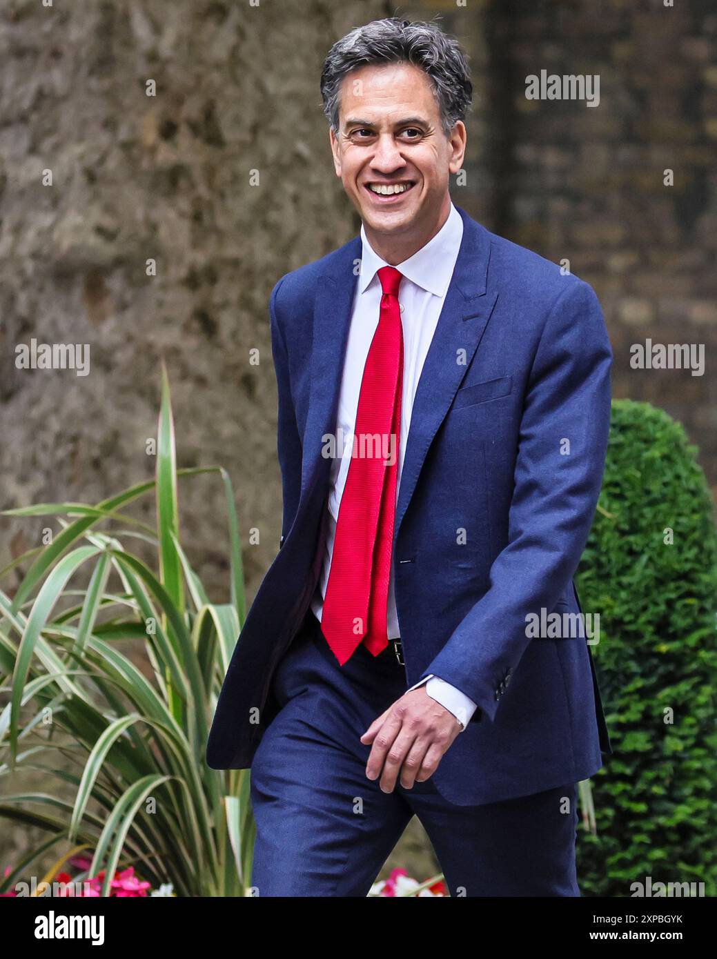 Ed Miliband, secrétaire d'État à la sécurité énergétique et au Net Zero dans le gouvernement du Parti travailliste Starmer, Downing Street, Londres, Royaume-Uni Banque D'Images