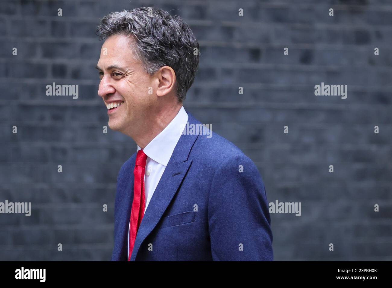 Ed Miliband, secrétaire d'État à la sécurité énergétique et au Net Zero dans le gouvernement du Parti travailliste Starmer, Downing Street, Londres, Royaume-Uni Banque D'Images