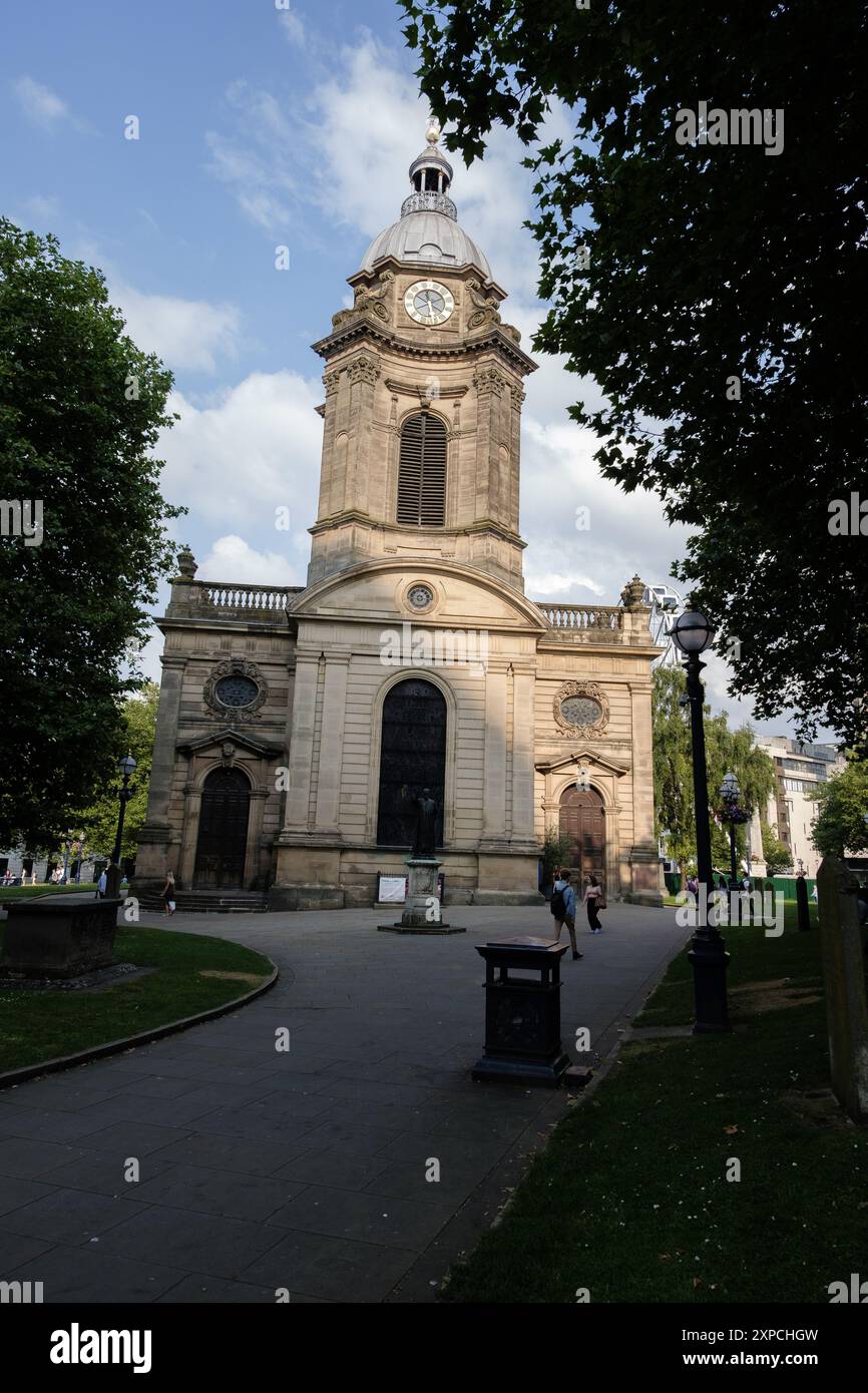 vue de l'extérieur de la cathédrale st philip à birmingham, 5 août 2024 royaume-uni. Banque D'Images
