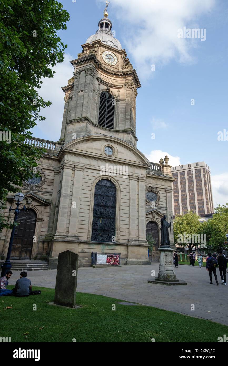 vue de l'extérieur de la cathédrale st philip à birmingham, 5 août 2024 royaume-uni. Banque D'Images