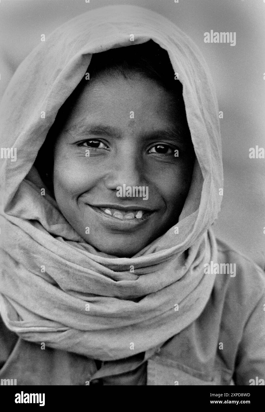 Un boyat tribal Banjari la foire aux chameaux de Pushkar , Pushkar Inde - 1989 Banque D'Images