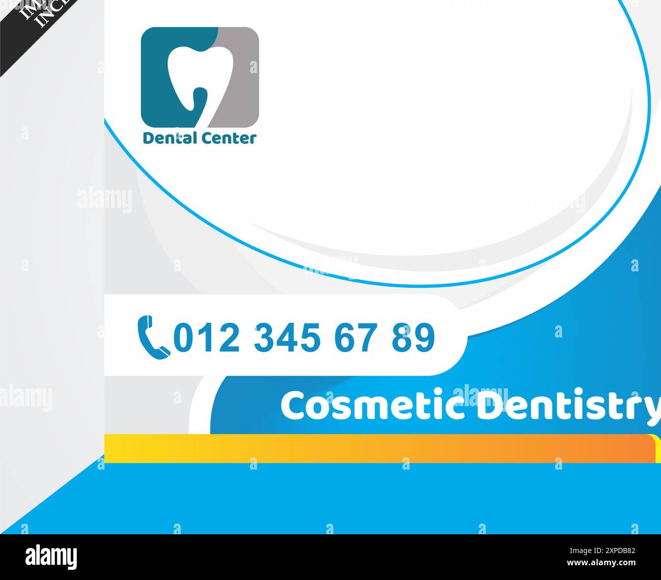 conception publicitaire pour centre dentaire cosmétique Illustration de Vecteur