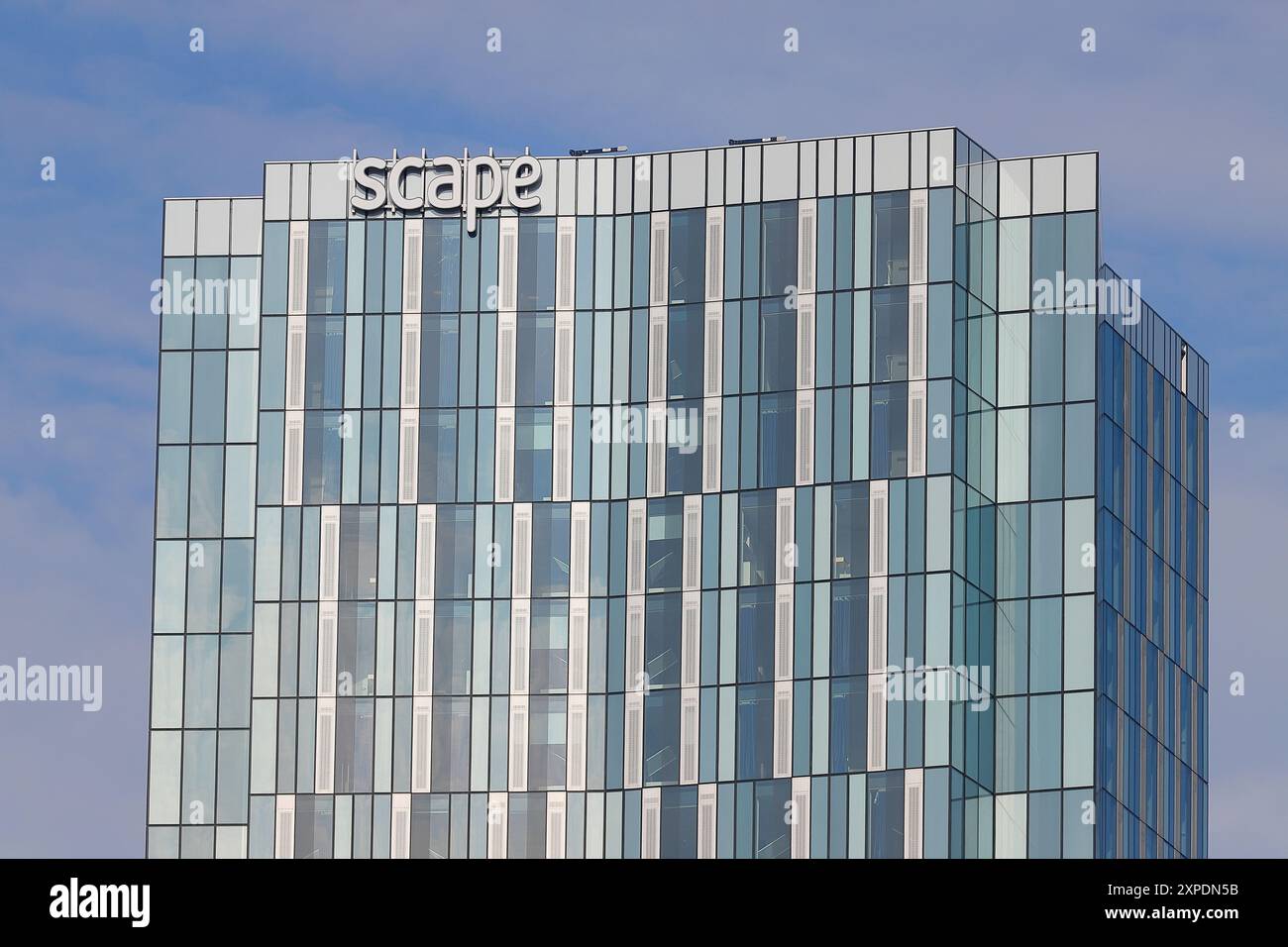 Immeuble d'hébergement étudiant Scape dans le centre-ville de Leeds qui a presque fini d'être construit sur la rue Merrion. Banque D'Images