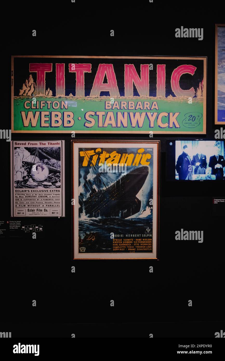 Titanic, The Human Story, exposition, Brisbane, Australie août 2024 Banque D'Images