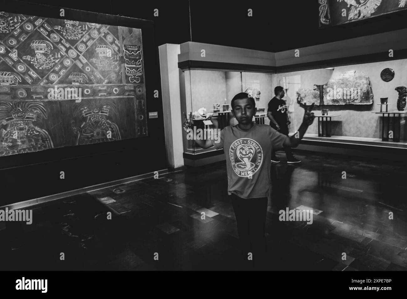 Musée national d'anthropologie MNA à Mexico. Complexe muséal américain qui expose l'héritage archéologique des peuples de la Mésoamérique et la diversité ethnique dans la forêt de Chapultepec, géré par l'Institut national d'anthropologie et d'histoire INAH. Histoire naturelle .. (Photo Luis Gutierrez/ Norte photo) Museo Nacional de Antropología MNA en Ciudad de México. recinto museográficos de América. Que exhibe legado Arqueológico de los pueblos de Mesoamérica y diversidad étnica en el Bosque de Chapultepec a cargo del Instituto Nacional de Antropología e Historia INAH. Historia Natural .. Banque D'Images