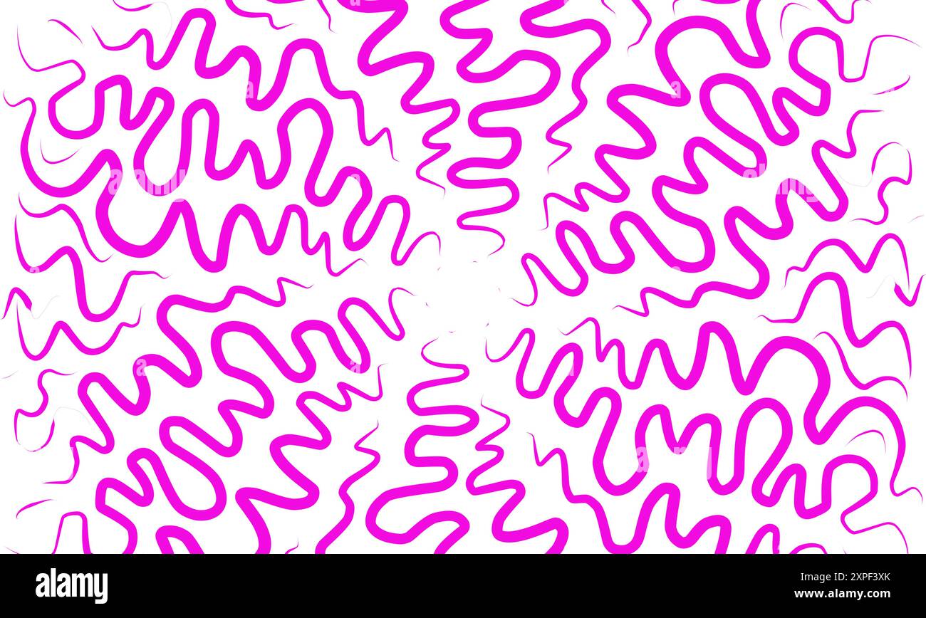 Fond abstrait avec des doodles violets aléatoires. Parfait pour les fonds d'écran, les fonds de site Web, les affiches, les bannières Illustration de Vecteur