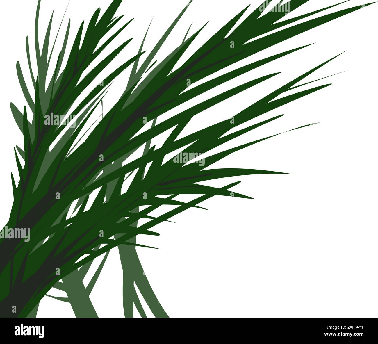 Arrière-plan de l'illustration de l'herbe verte. Idéal pour les fonds d'écran de site Web, les affiches, les bannières, les couvertures de livre, les couvertures d'invitation Illustration de Vecteur