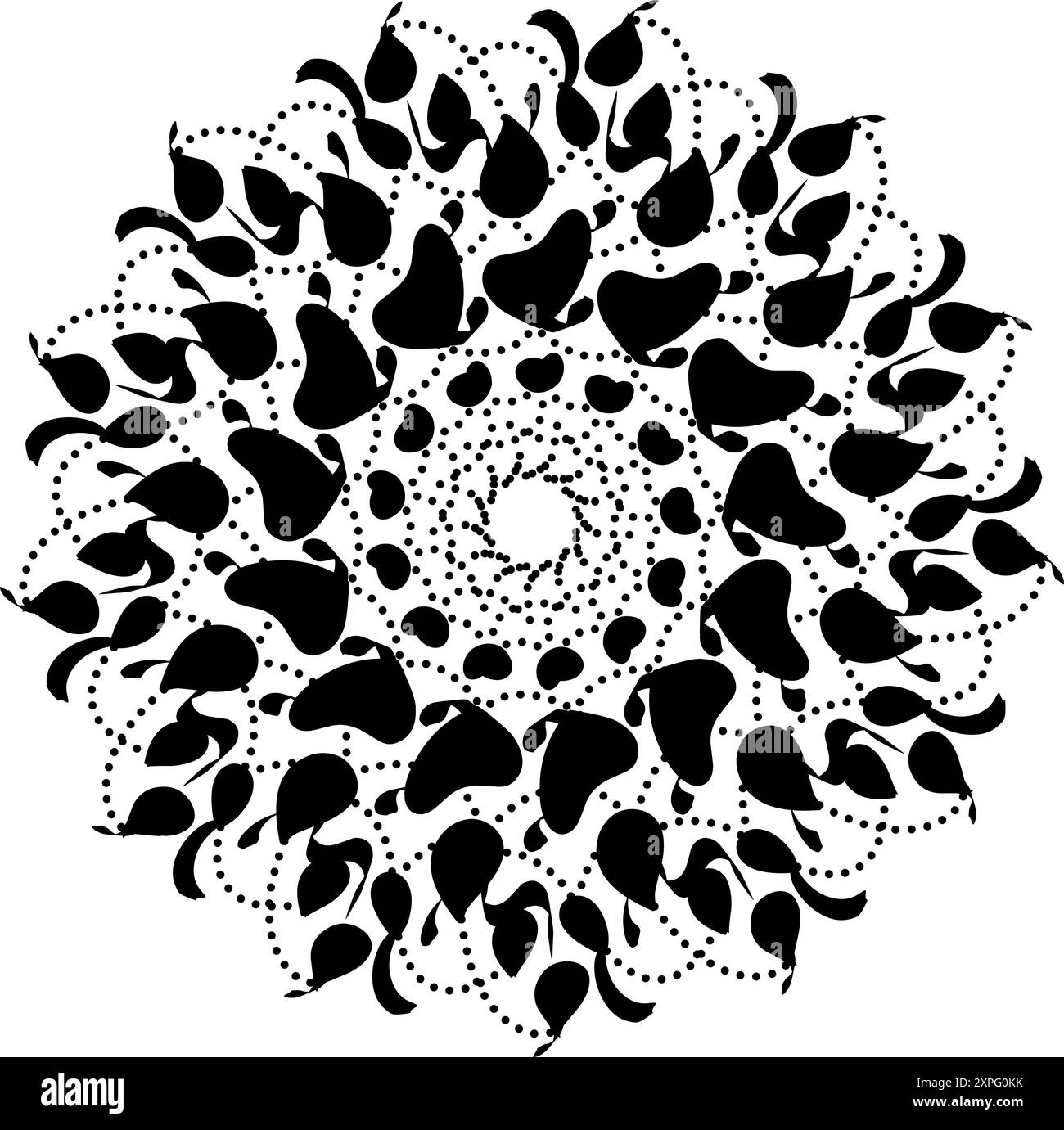 Conception d'illustration d'élément mandala tribal noir. Parfait pour les tatouages, icônes, éléments de fond et fonds d'écran, autocollants Illustration de Vecteur