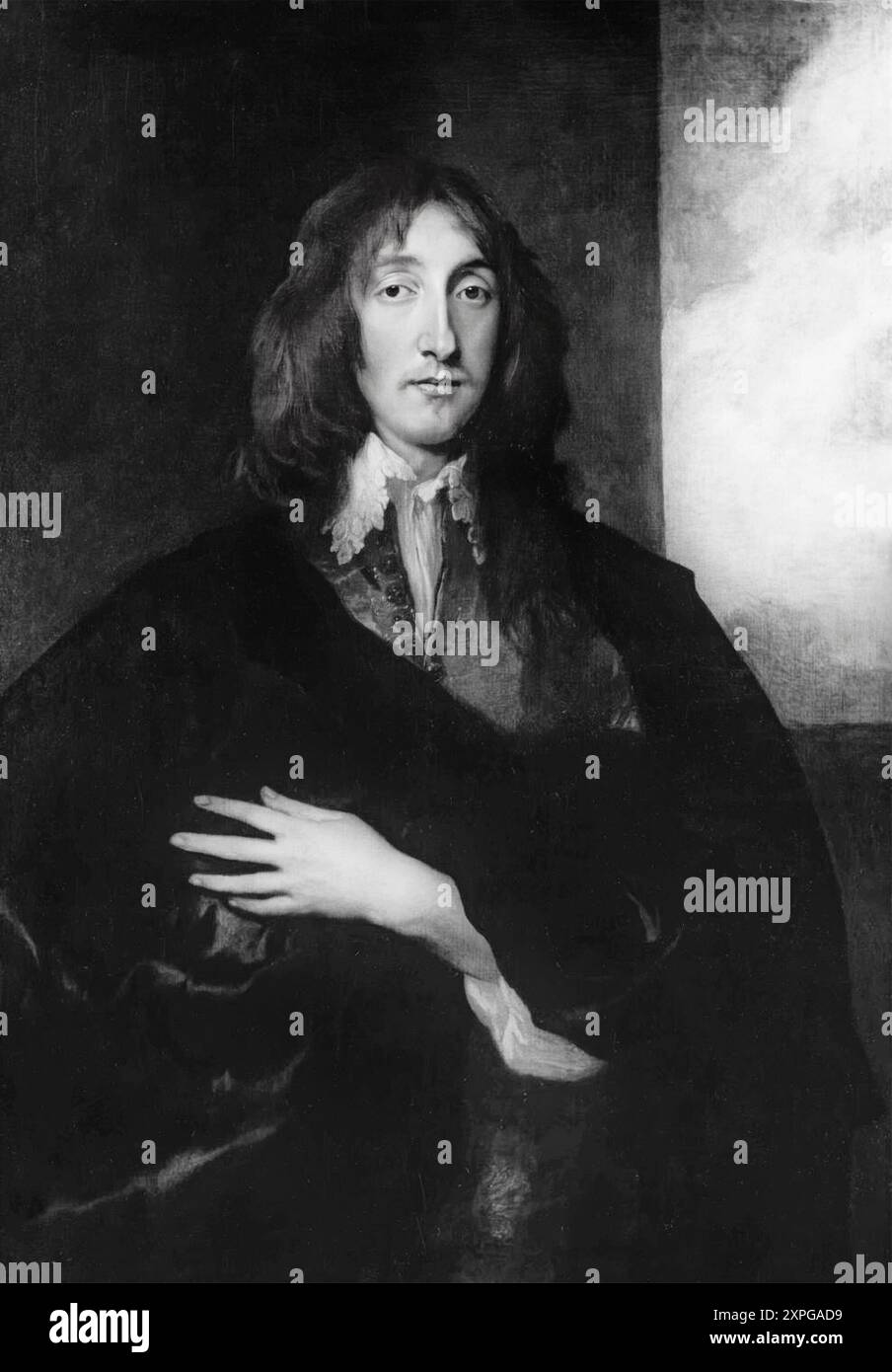 Un portrait de Richard Boyle, 1er comte de Burlington, 2e comte de Cork (1612-1698) par Anthony Van Dyke (1599-1641), un noble anglo-irlandais, né à Youghal, comté de Cork, Irlande. Plus tard, il a été élu député dans le long Parlement de 1640 et a combattu tout au long de la guerre de Sécession. Il a ensuite été nommé conseiller privé et Lord trésorier d'Irlande et l'un des commissaires pour la colonisation de l'Irlande. En 1661, il prend son siège en tant que Lord Treasurer, à la Chambre des lords irlandaise au Parlement irlandais. Banque D'Images