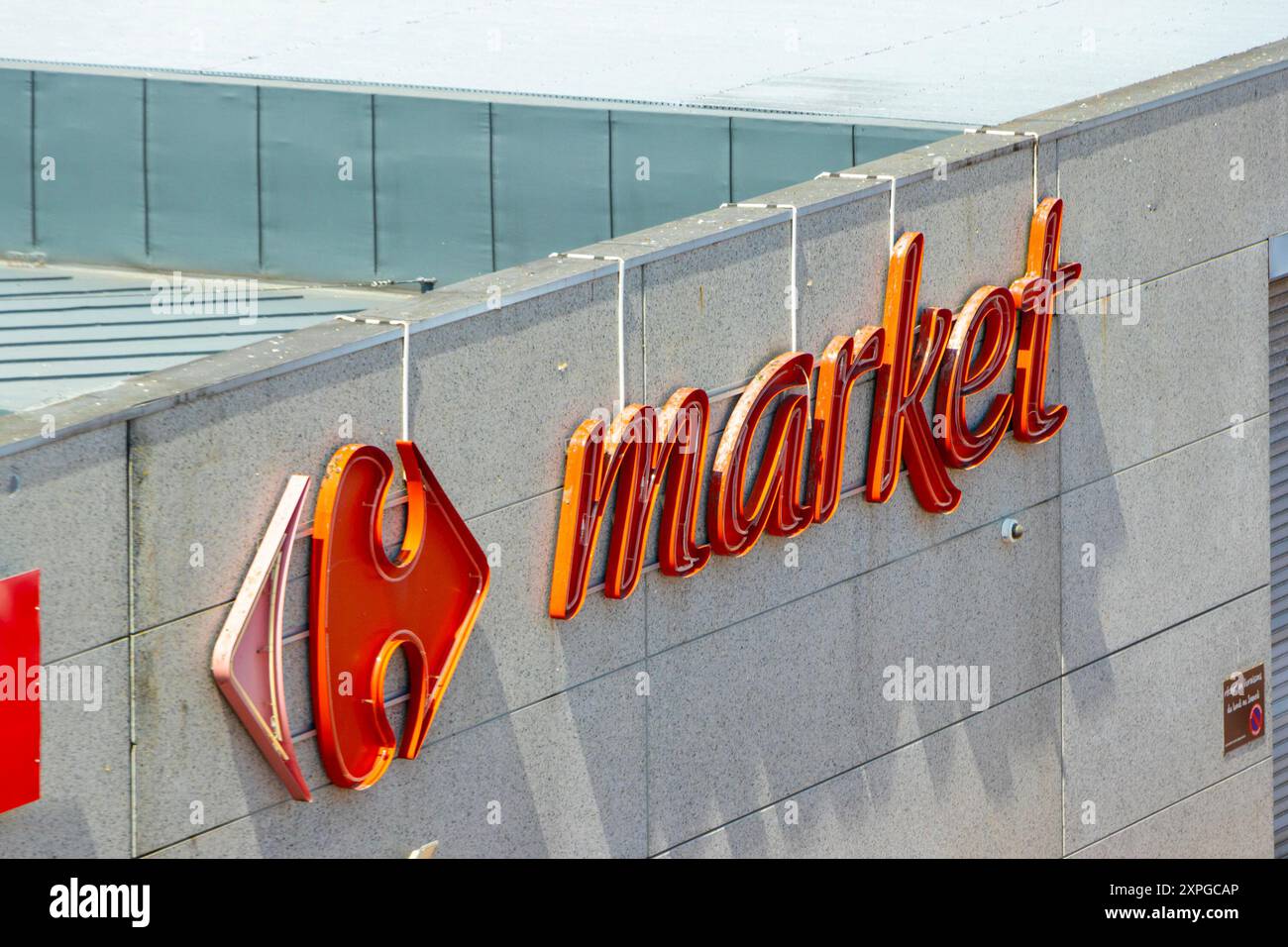 carrefour market signe supermarché en france Banque D'Images