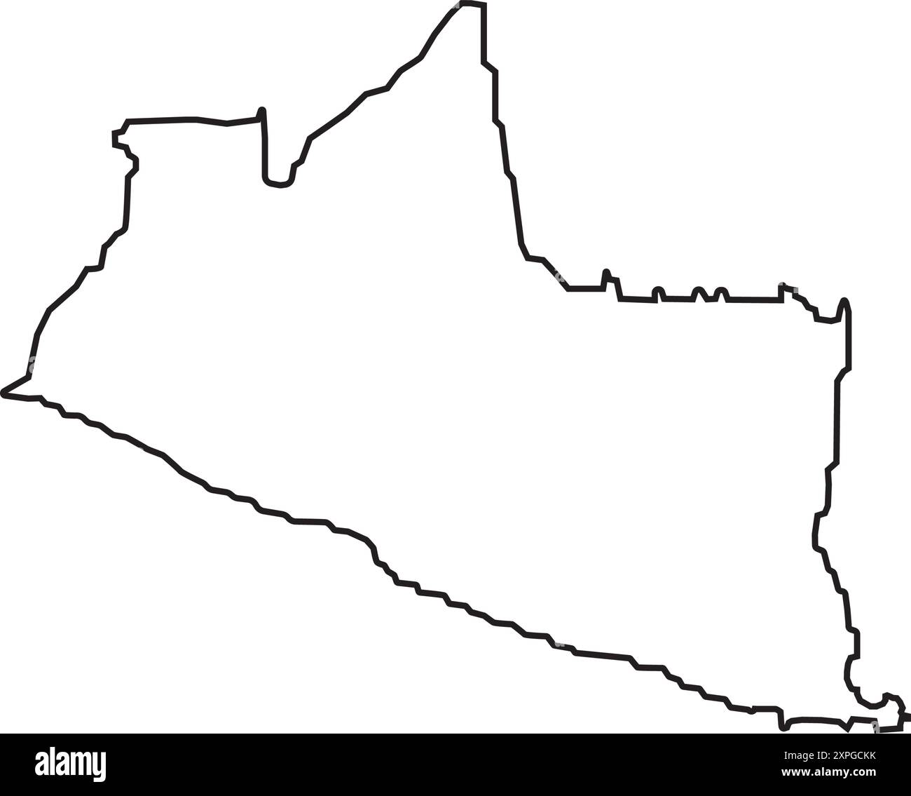Icône de carte de Yogyakarta, l'une des régions spéciales en Indonésie Illustration de Vecteur