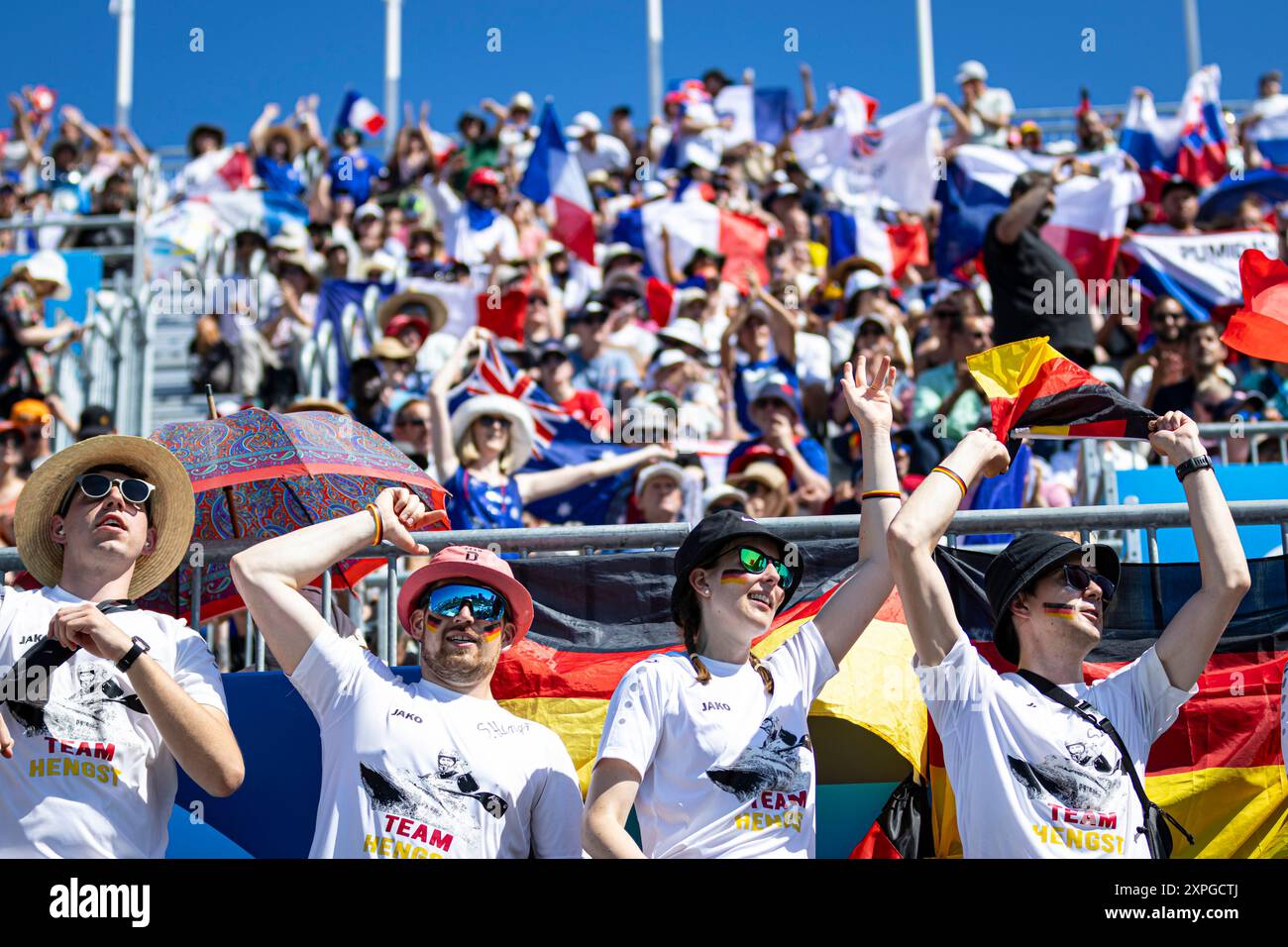 Paris, France. 05 août 2024. Jeux Olympiques, quarts de finale de kayak cross à Vaires sur Marne. Crédit : ABEL F. ROS crédit : ABEL F. ROS/Alamy Live News Banque D'Images