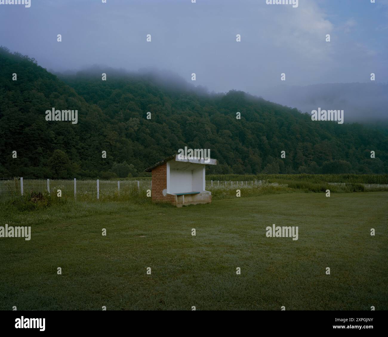 Le 11 juillet 1995, pendant la guerre de Bosnie, le massacre de Srebrenica, également connu sous le nom de génocide de Srebrenica, a commencé. Les mâles bosniaques ont été arrondis et t Banque D'Images