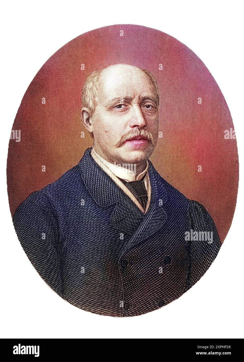 Don Francisco Serrano y Dominguez, Herzog de la Torre und Graf von San Antonio, 1810-1885. Spanischer Marschall und Staatsmann., Historisch, digital restaurierte Reproduktion von einer Vorlage aus dem 19. Jahrhundert, date du dossier non précisée Banque D'Images