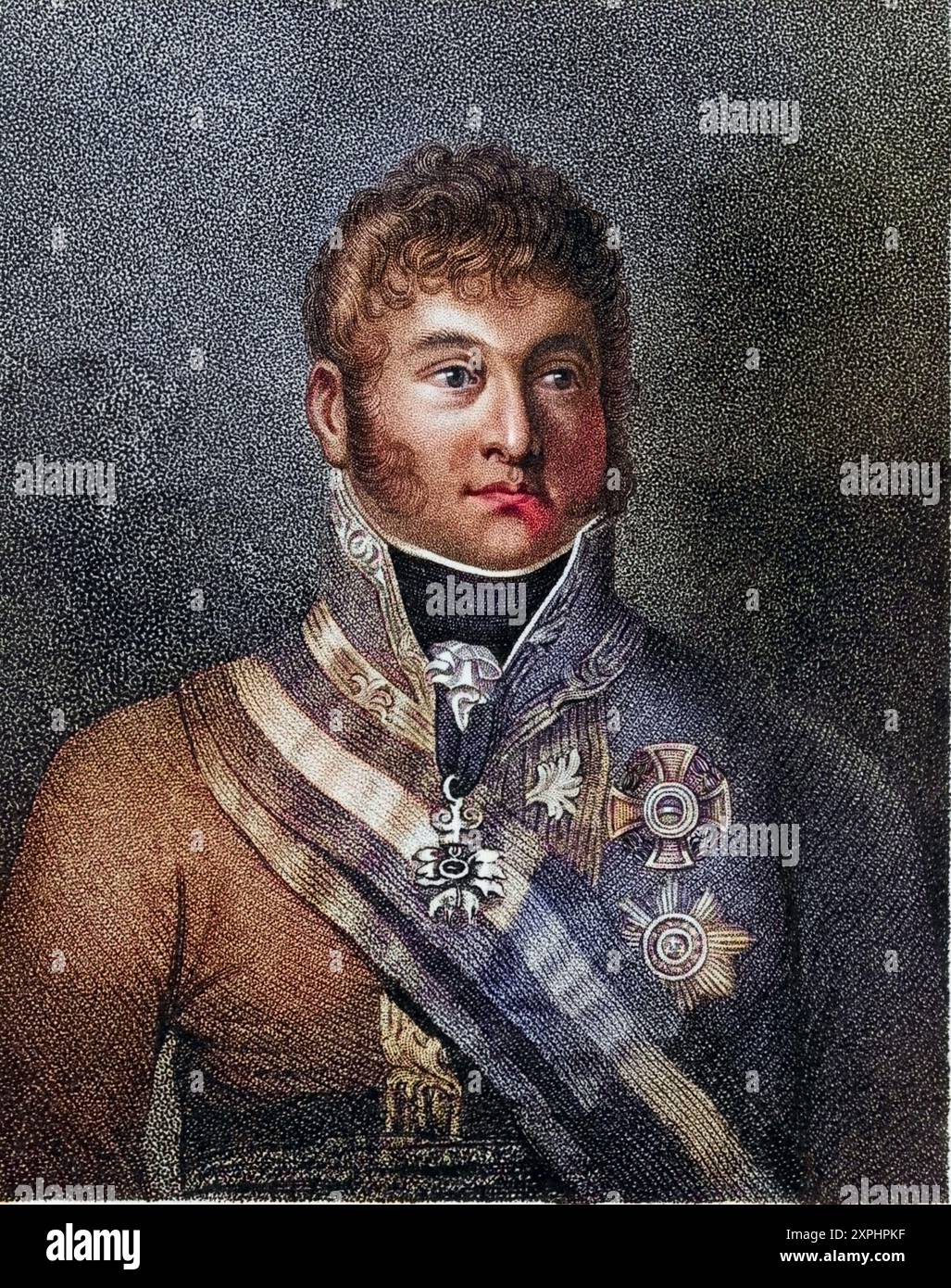 Karl Philipp Fürst von Schwarzenberg (1771-1820) österreichischer soldat und Diplomat : General 1810 : Feldmarschall 1812. Verhandelte die Heirat von Napoleon I. und Maria Luisa von Österreich. Kommandierte die Österreichische Armee in der Völkerschlacht BEI Leipzig 1813. Punktierstich, Historisch, digital restaurierte Reproduktion von einer Vorlage aus dem 19. Jahrhundert, date du dossier non précisée Banque D'Images Karl Philipp Fürst von Schwarzenberg (1771-1820) österreichischer soldat und Diplomat : General 1810 : Feldmarschall 1812. Verhandelte die Heirat von Napoleon I. und Maria Luisa von Österreich. Kommandierte die Österreichische Armee in der Völkerschlacht BEI Leipzig 1813. Punktierstich, Historisch, digital restaurierte Reproduktion von einer Vorlage aus dem 19. Jahrhundert, date du dossier non précisée Banque D'Images