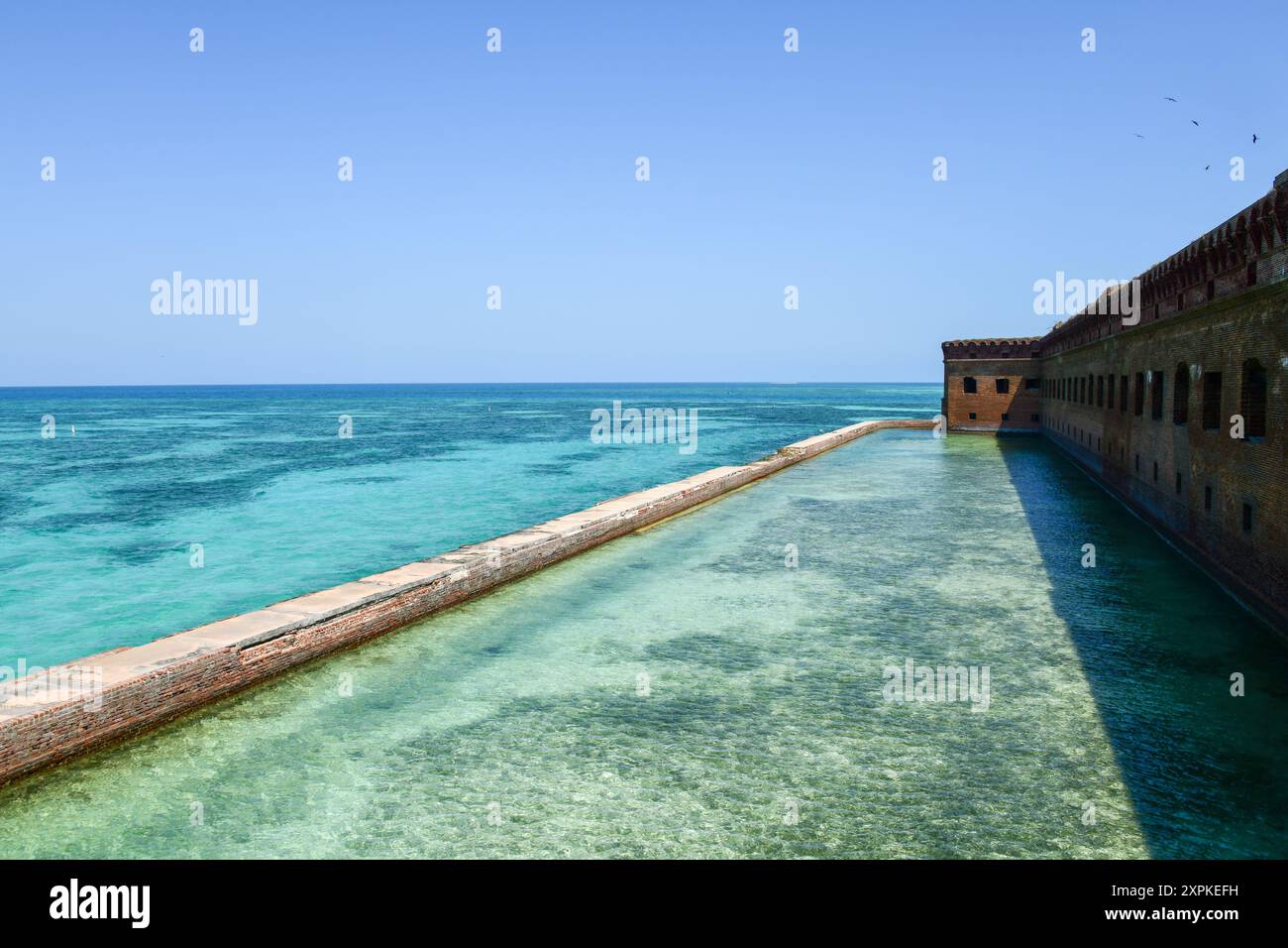 Fort Jefferson, Dry Tortugas, Floride Banque D'Images