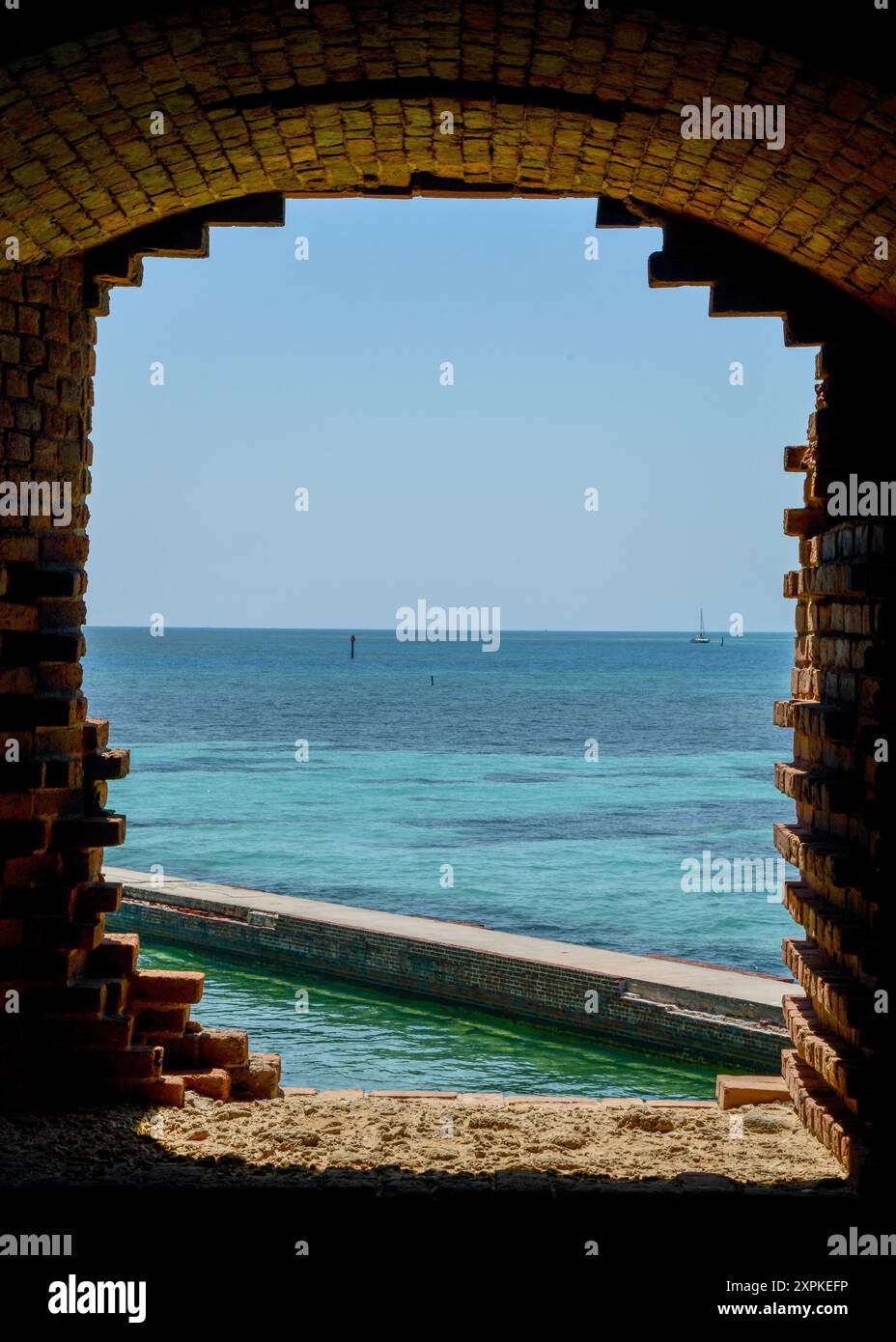 Fort Jefferson, Dry Tortugas, Floride Banque D'Images