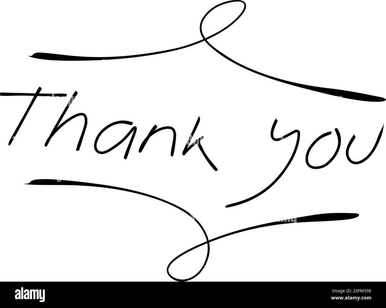 Merci d'écrire la conception. Convient aux cartes de vœux, invitations et éléments vidéo publicitaires Illustration de Vecteur