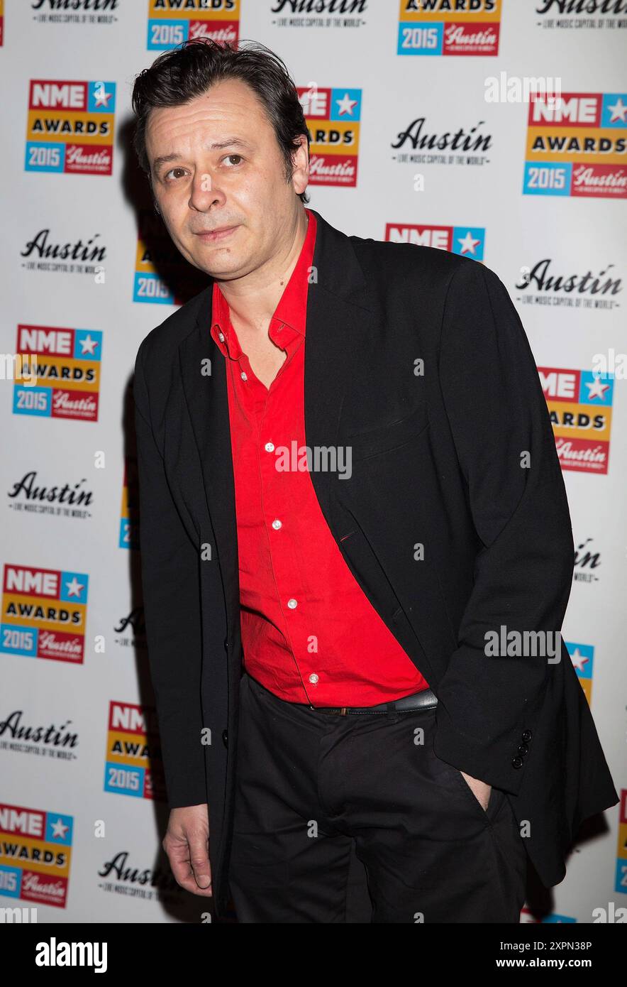 Londres, Royaume-Uni. 18 février 2015. James Dean Bradfield de participe aux arrivées aux NME Awards à la Brixton Academy le 18 février 2015 à Londres, Angleterre, Royaume-Uni. Crédit : S.A. / Alamy Live News Banque D'Images