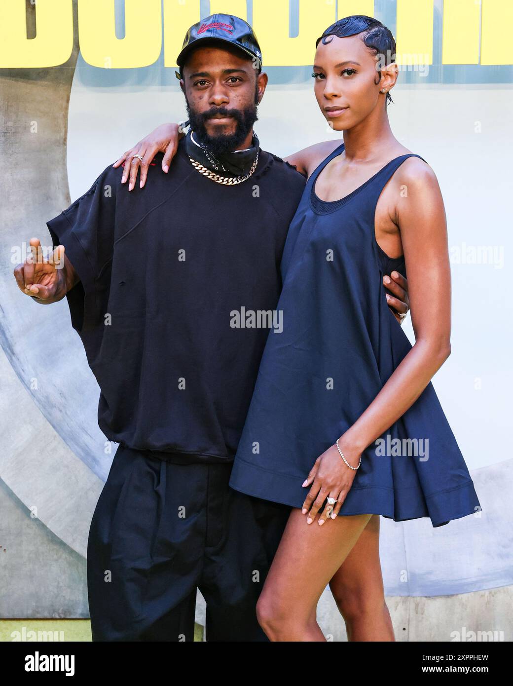 Hollywood, États-Unis. 06 août 2024. HOLLYWOOD, LOS ANGELES, CALIFORNIE, États-Unis - 06 AOÛT : LaKeith Stanfield et Kasmere Trice arrivent à l'événement spécial des fans de Lionsgate films « Borderlands » qui se tient au TCL Chinese Theatre IMAX le 6 août 2024 à Hollywood, Los Angeles, Californie, États-Unis. (Photo de Xavier Collin/image Press Agency) crédit : image Press Agency/Alamy Live News Banque D'Images