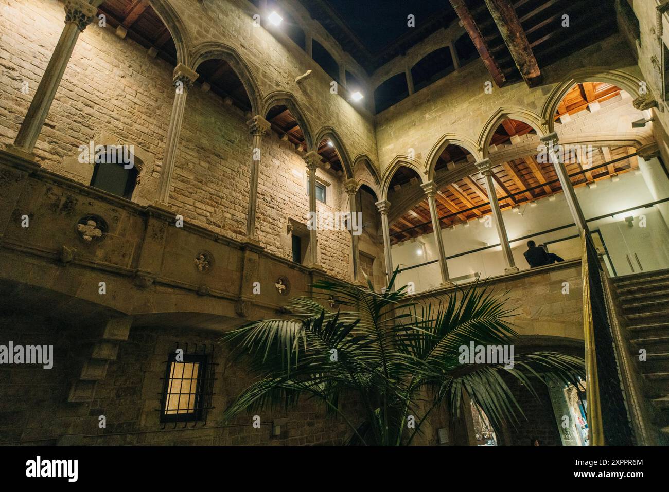 Barcelone, Espagne. 2 mai 2024. Entrée du Musée Picasso. Photo de haute qualité Banque D'Images