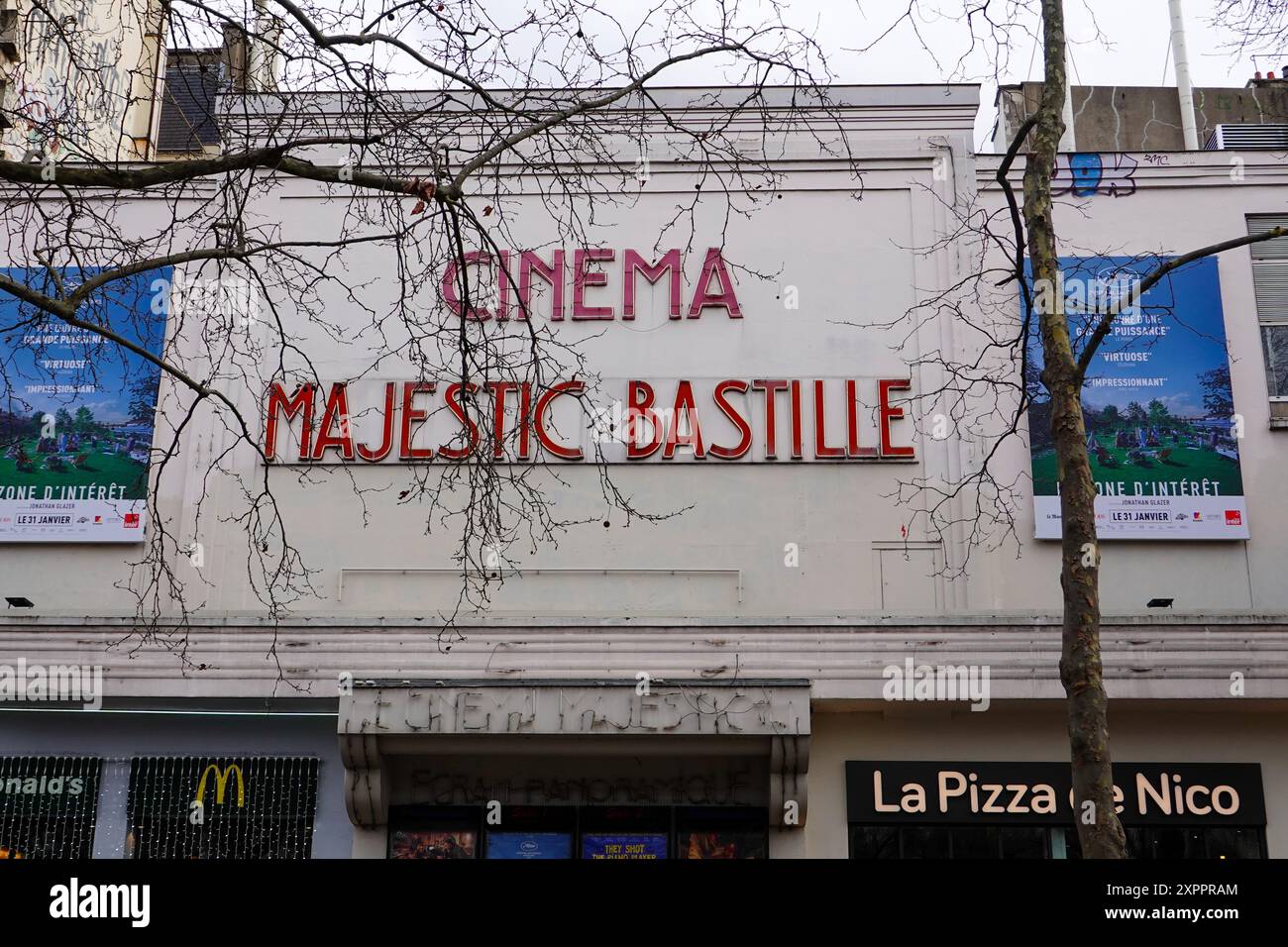 Cinéma Majestic Bastille, cinéma, art House, films français et internationaux, Richard-Lenoir, 11ème arrondissement, Paris, France. Banque D'Images