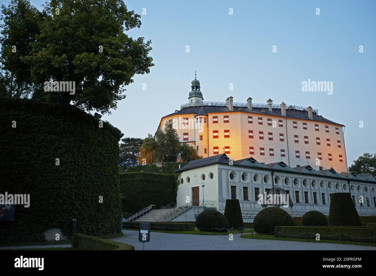 Schloss Ambras, Innsbruck. Le Tyrol, Autriche Banque D'Images