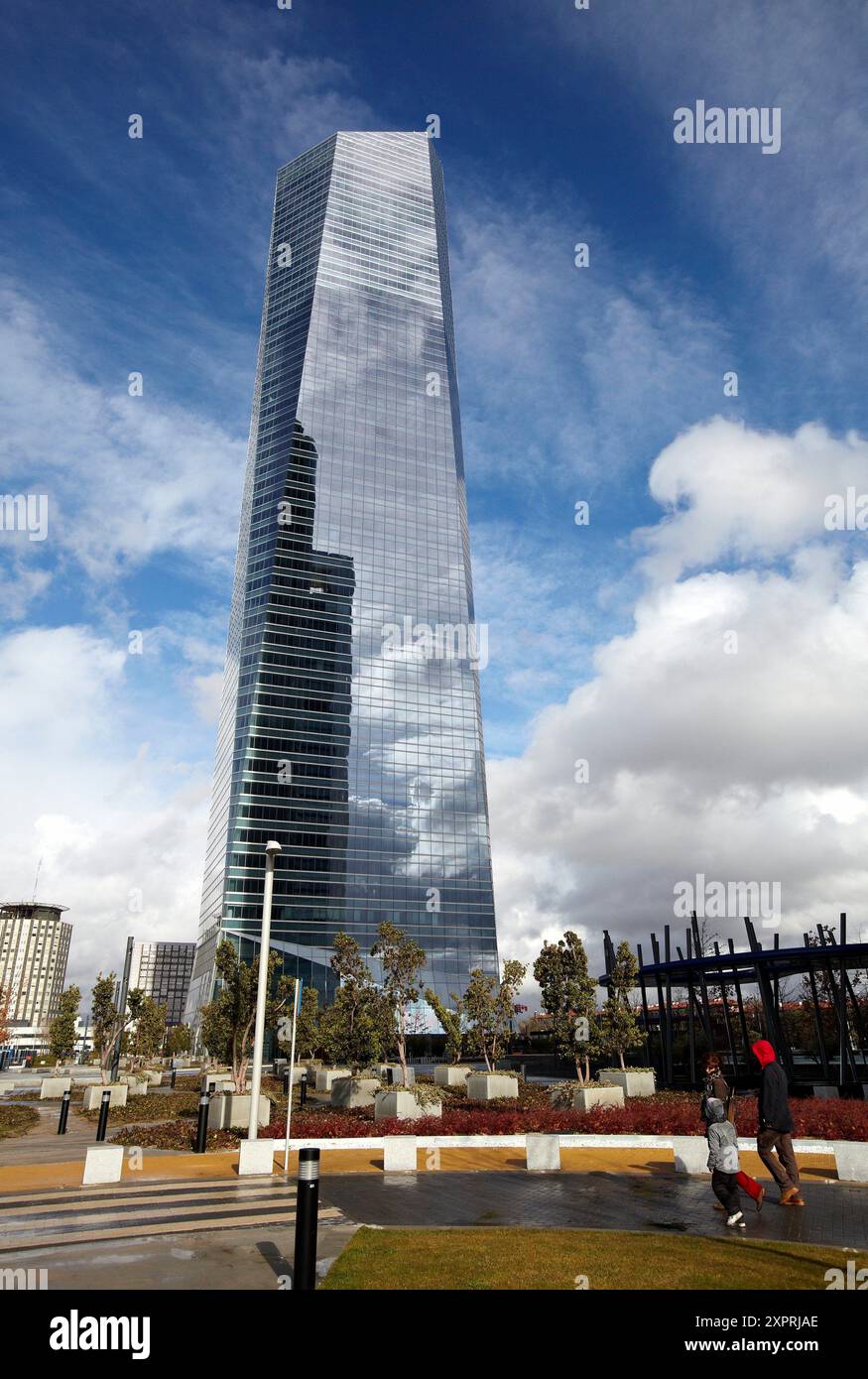 Torre de Cristal, CTBA, Cuatro Torres Business Area, Madrid, Espagne. Banque D'Images