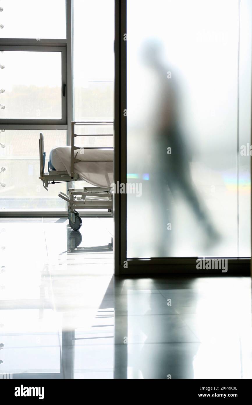 Chambre d'hôpital, Hôpital Onkologikoa, Institut d'oncologie, Centre de cas pour la prévention, le diagnostic et le traitement du cancer, Donostia, Saint-Sébastien, Gipuz Banque D'Images