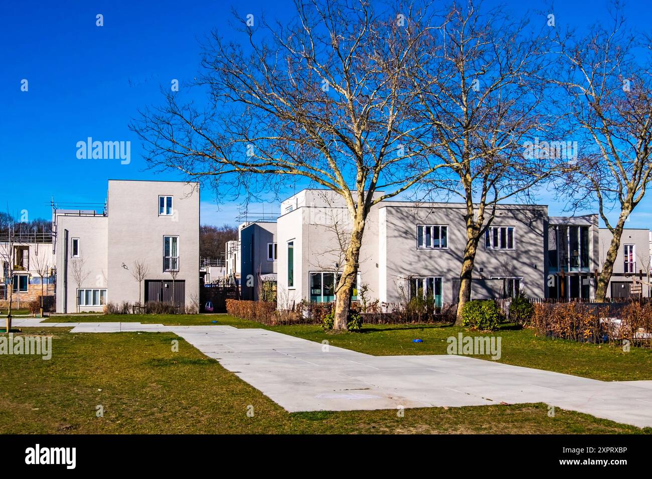 Residential Strijp-R, maisons modernes sur l'ancien site d'usine Philips, Eindhoven, pays-Bas. Banque D'Images