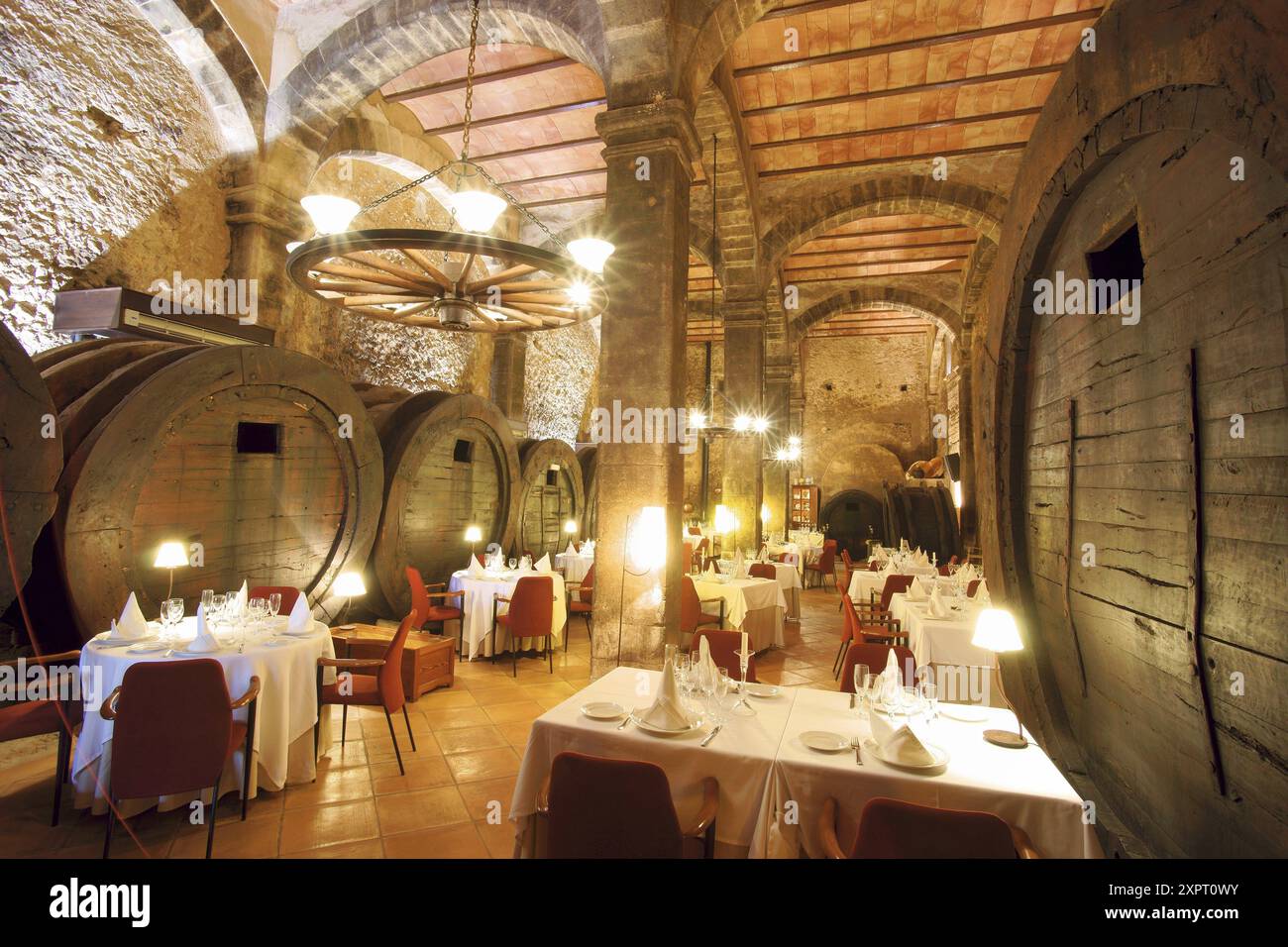 Restaurant de l'hôtel Sa Torre, Santa Eugenia, Majorque, Îles Baléares, Espagne Banque D'Images